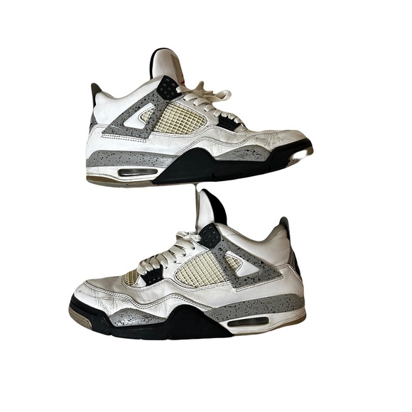 NIKE JORDAN 4 WHITE CEMENT - Picture 1 of 9